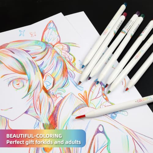 Rainbow Colored Pencils 8 Pcs 3.0mm, Mechanical Rainbow Pencils, Girl Gifts - style: Rainbow Color