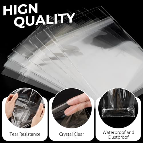 Golden State Art Acid Free Crystal Sealed Clear Bags,5x7 inches,100 Pack - size: 5x7