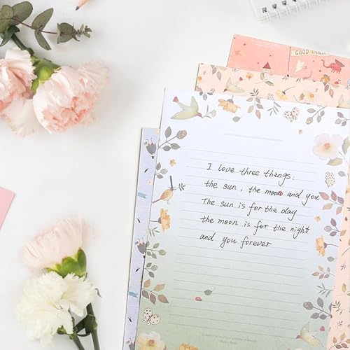 64 Pcs Stationery Paper Envelopes Set - color: Cute
