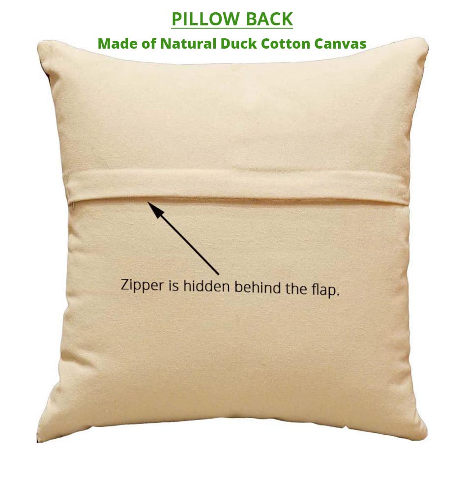 Wool Cotton Blend Abstract Flow Plush Pillow Cover - 18x18, Indoor and Outdoor - color: Blue