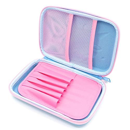 Surpop 3D EVA Unicorn Pencil Case for Girls with 4 Pens, Unicorn2 Blue - color: Unicorn2 blue