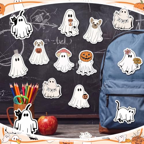 Yinder 24 Pads Halloween Ghost Boo Sticky Notes Kawaii Memo Office School - color: Multicolor, size: Ghost Animal