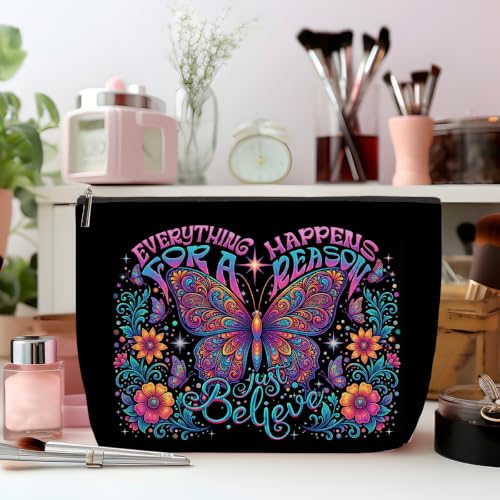 Butterfly Makeup Bag for Women Travel Organizer Pouch Cosmetic Bags 07 - color: Multicolor 1588