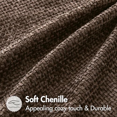 MIULEE Decorative Couch Throw Pillow Covers 16x16 Inch Dark Brown 2 Pack - color: Dark Brown, size: 16" x 16" (Pack of 2)