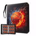 Card Binder 9 Pocket, Basketball, 900 Cards, PU Leather - color: Basketball