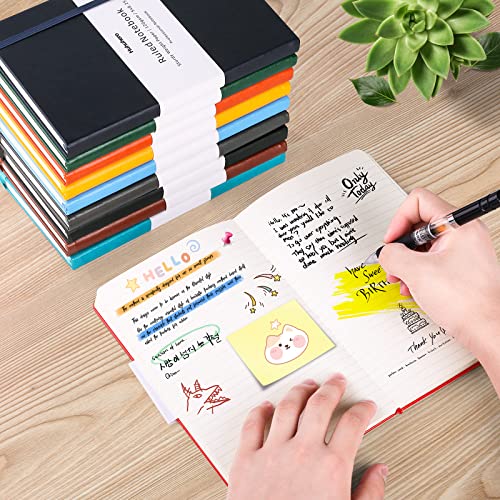 10 Pack Lined Notebook Journals for Writing, Ruled 5.25"×8.25", Navy Blue - color: Navy Blue, size: 10