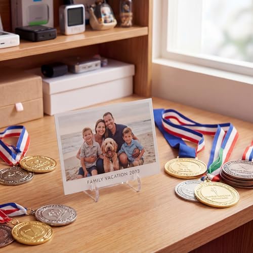 Novabright 30 Pack 2-piece Card Display Stands Mini Swap Card Holder