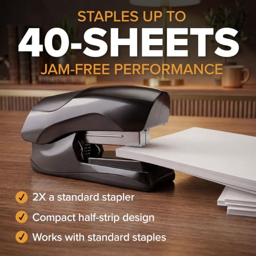 Bostitch Heavy Duty Stapler Value Pack, 40 Sheet Capacity, Black - color: Black