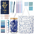 29 Pcs Bible Study Kit, 16 oz Cup Notebook Bag Boho, Blue - color: Blue, style: Boho