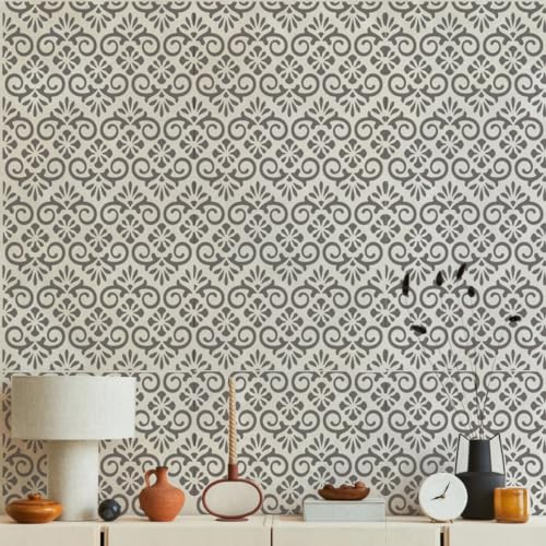 Damask Stencil Damask Stencils for Painting 6inch - style: Damask
