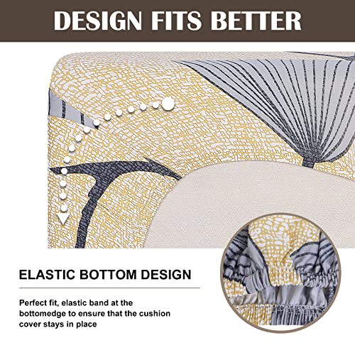SearchI Stretch Printed Sofa Couch Cushion Covers Replacement Chair Cushion Slipcovers Sofa Seat Cover Furniture Protector Sofa Slipcover Soft with Elastic Bottom(Medium, Dandelion Pattern) - color: Dandelion Pattern, size: Medium