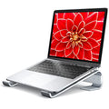 Soqool Laptop Stand for Desk,Aluminum Computer Stand for Cooling - color: Silver