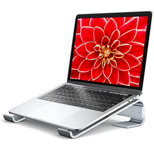 Soqool Laptop Stand for Desk,Aluminum Computer Stand for Cooling - color: Silver