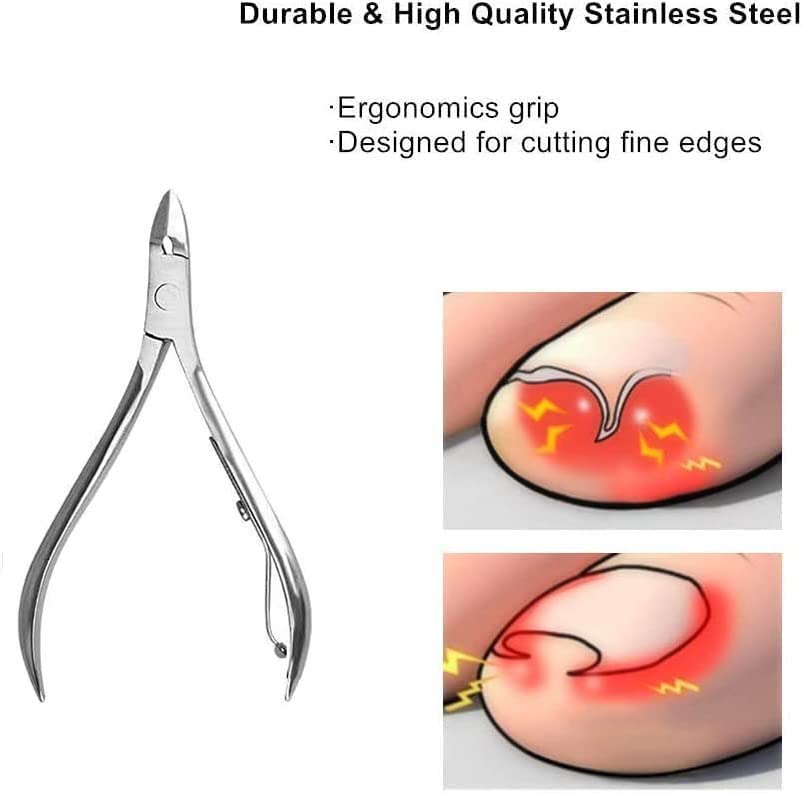 36 in 1 Pedicure Kit, Stainless Steel Foot Care Tools with Foot Rasp - style: Black&Silver
