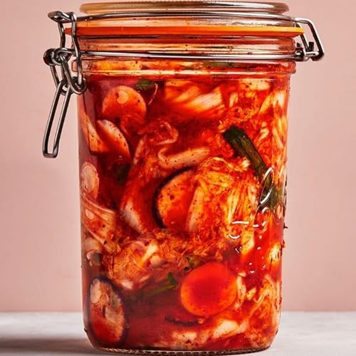 Le Parfait Super Terrine 1L (32oz) Glass Canning Jar, Wire Bail Lid, 1 Pk - color: 1L (Single)