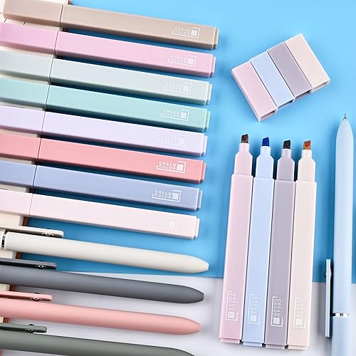 DazSpirit 12 Pastel No Bleed Bible Highlighters & 5 Black Pens Set - color: ‎Highlighters + Black Pens
