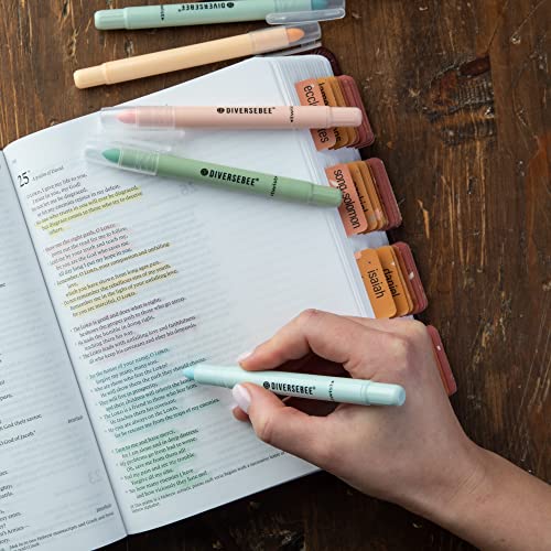 DIVERSEBEE Bible Highlighters and Pens No Bleed (Pastel) - color: Pastel