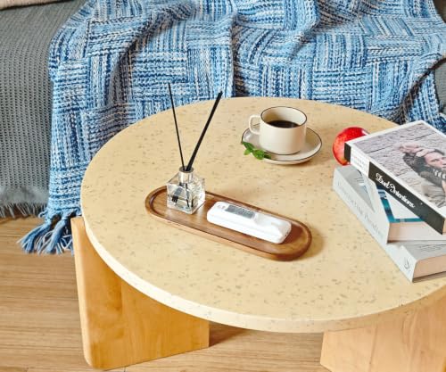 Small Wooden Oval Narrow Tray (11.3 x 4.1 inch), Mini Serving Tray - color: Oval - Brown, size: 11.3" x 4.1" x 0.6"