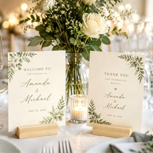 15Pcs 2.75x1.38 Inches Wood Table Number Stands, Wood Place Card Holders, Wooden Holders for Wedding, Ceremony, Birthday, Party, Home Decoration, Events (1mm Slots) - size: 15 Pcs- L 2.75"- Slots 1mm