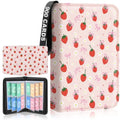 Premium 4-Pocket Trading Card Binder, 400-Card Capacity, Strawberry Pink - color: Strawberry Pink
