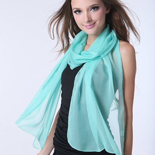 Tapp Collections™ Fashionable Soft Chiffon Scarf - color: Solid / Ivory