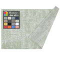 Homaxy PU Faux Leather Placemats for Dining Table, Set of 6, Grass Green - color: Grass Green