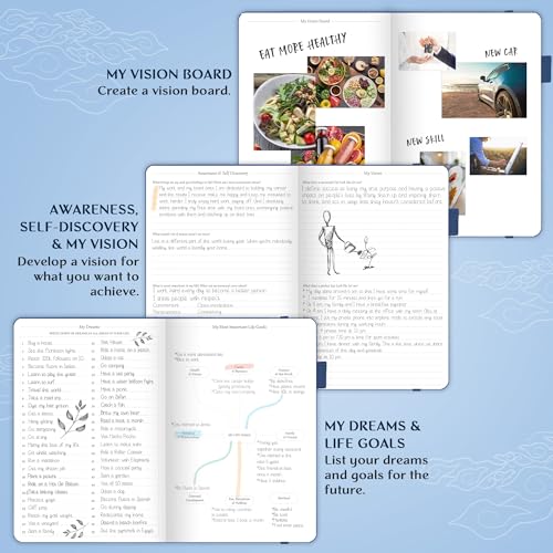 Legend Planner Undated, Weekly & Daily Goal Journal, A5 Mystic Blue - color: Mystic Blue (Undated), size: A5 (5.5'' x 8.3'')