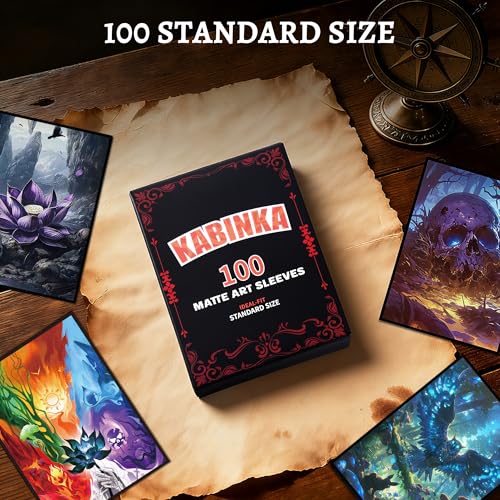 Kabinka MTG Card Sleeves - 100 Standard Size Pack - color: Skull