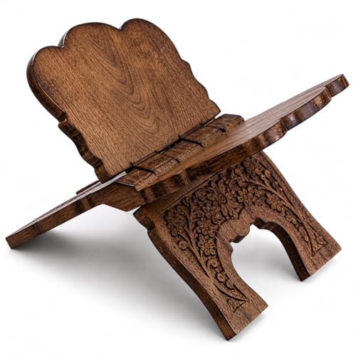 Handmade Wooden Prayer Book Stand Rehal Folding Bible Quran Holder 12 Inch