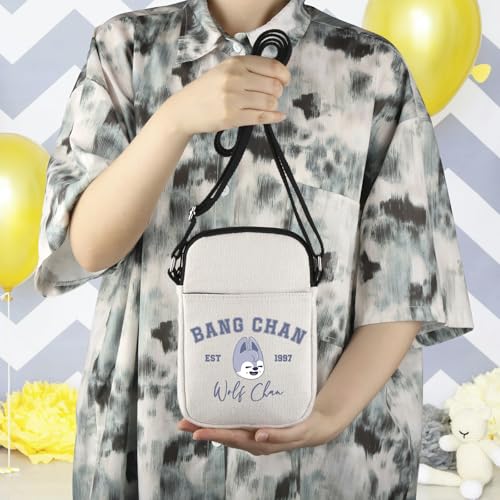 WCGXKO Korean Pop Gift Korean Group Merch Boys Group Est 1999 Dwaekki Crossbody Bag for Pop Music Lover - color: 1997wolf Cr
