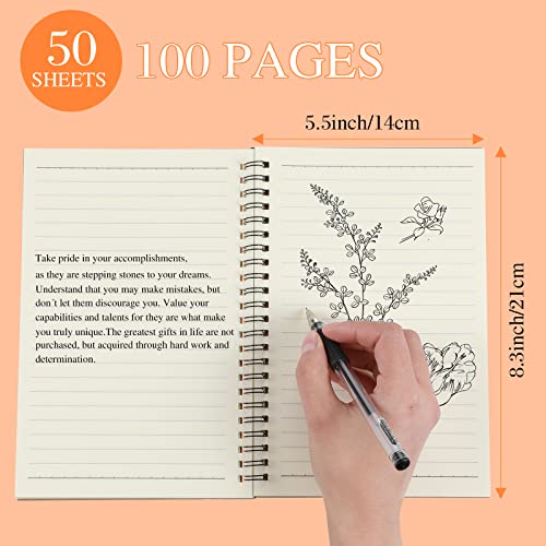 Yahenda 18 Pcs Spiral Notebooks, 1 Subject, Wide Ruled, Multi Color - color: Multi Color