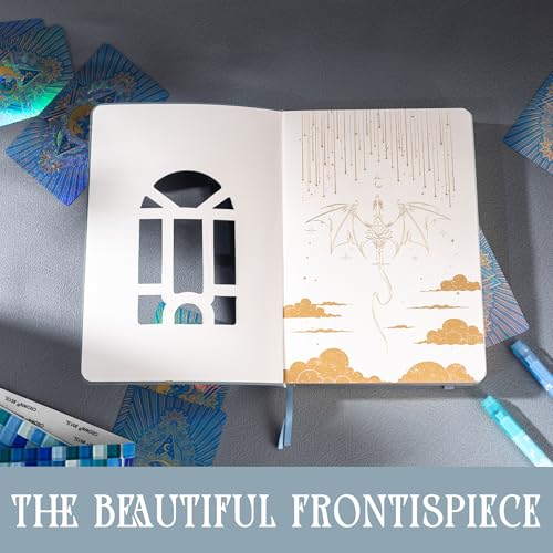 TIEFOSSI A5 Dotted Journal for Women & Men, 160 GSM Thick Paper - color: Light Blue, size: Dotted
