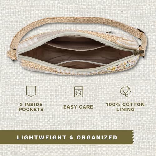 Bella Taylor Simple Crossbody, Quilted Handbag for Women - color: Prairie Meadow Patch