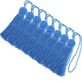 BEL AVENIR 8 Pcs Elegant Polyester Key Tassel Colorful Craft Tassels Charms - color: Royal Blue
