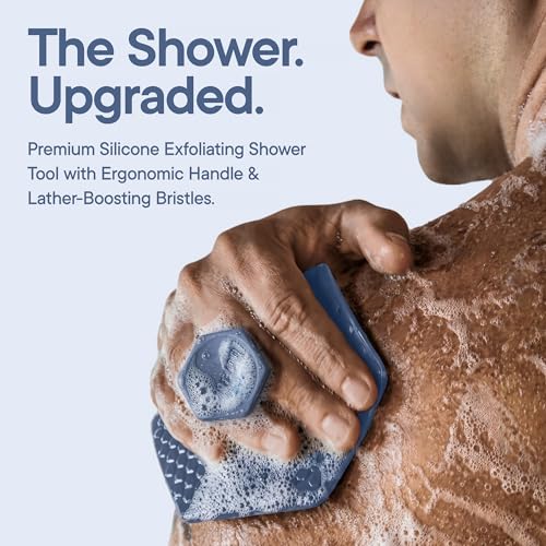 TOOLETRIES Silicone Body Scrubber 2.0, Loofah Alternative - Glacier - color: Glacier