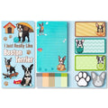 Xqumoi I Just Really Like Boston Terrier Sticky Notes Set, 550 Sheets, Cute Boston Terrier Self-Stick Notes Pads Animal Divider Tabs Bundle Writing Memo Pads Page Marker Back to School Office Supplies - color: 1pack-boston Terrier