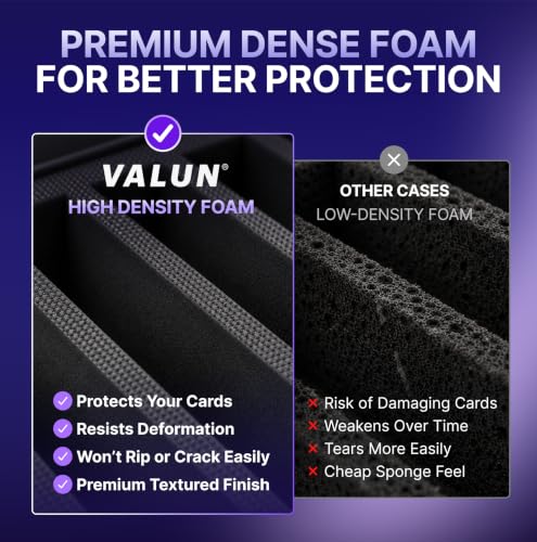 Universal Trading Card Storage Box, 4 Row Carbon Graded Card Case Slab Case - color: Carbon Fiber, size: 4 Row