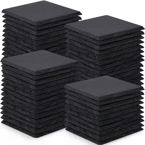 60 PCS Slate Coasters for Laser Engraving, Natural Stone Drink Coaster Bulk - color: 60 Pieces