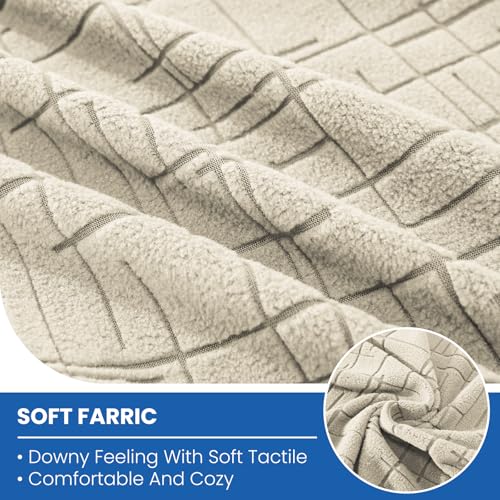 Super Stretch Couch Cushion Covers (1 Piece, Beige) - color: Beige, size: 1 Cushion Chair