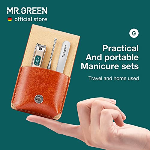 MR.GREEN Portable Manicure Sets Pedicure kits Stainless Steel Nail Clippers Tool Travel Grooming Case Nail Scissors Gift Box (Mr-6101) - color: Mr-6101