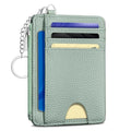 Kelvoris Credit Card Holder Small Wallet Women, Slim RFID, Green - color: Solid Green