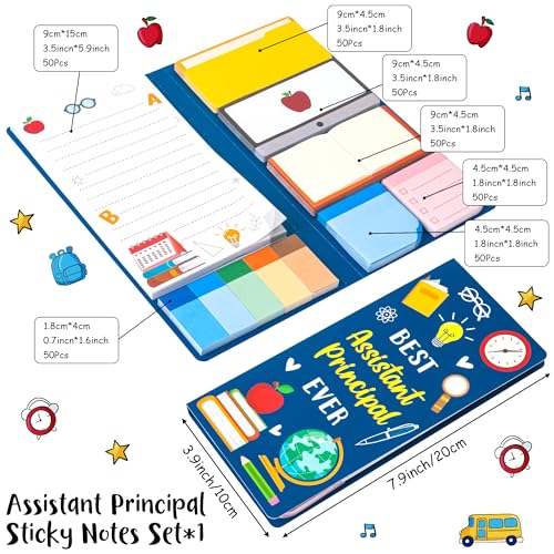 Xqumoi Best Assistant Principal Ever Sticky Note Set School Office Supplies - color: 1pack-assistant Principal