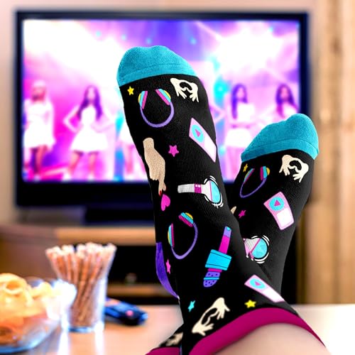 Kpop Merch - Unique Kpop Gifts for Girl, Teen - Cute Korean Socks - Christmas Gifts, Stocking Stuffers for Women - color: Music01