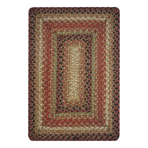Homespice Gingerbread Jute Braided Placemats, Rect 13x19 Set of 4 - color: Gingerbread