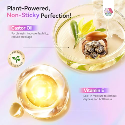 SAVILAND Non-Sticky Solid Builder Nail Kit 6PCS Aurora Colors - size: 7pcs