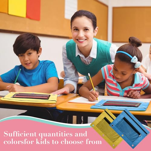Zhehao 100 Pcs Classroom Binder Pencil Pouches, Macaron, 2 Zipper - color: Macaron, style: 2 Zipper