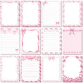 Chiisong 12 Pcs Pink Bow Sticky Notes Cute Coquette Bowknot Notepad - style: Pink Bow