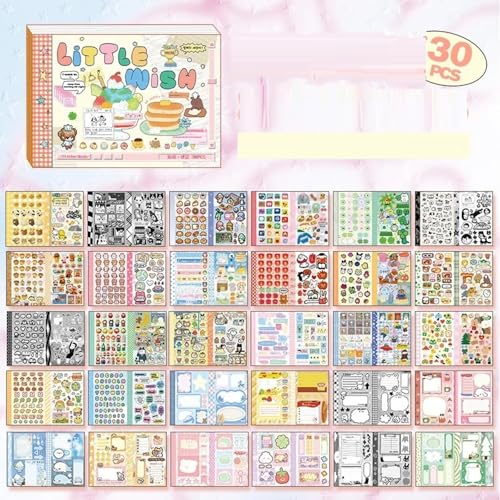 TIAMECH Japanese Manga Little Wish Stickers Book - color: Little Wish