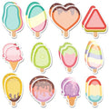 Yinder 24 Pads Ice Cream Sticky Notes Cute Kawaii Cartoon Self Adhesive - color: Multicolor, size: Ice Cream