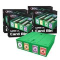 BCW Collectible Card Bin, Holds 3,200 Cards, Stackable, Green, 4 Pack - style: 4 Pack
